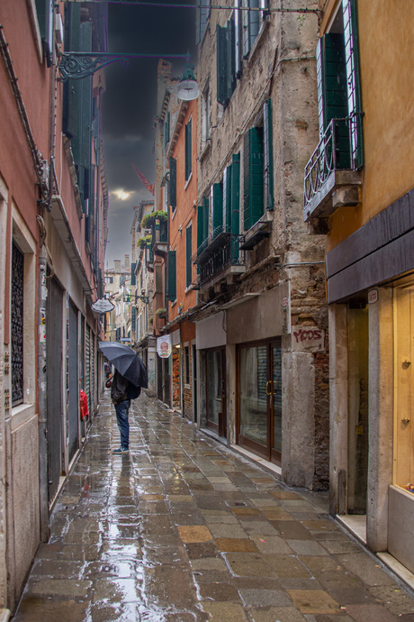 Venetië in de regen