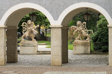 Parktoegang te Gmund, Oostenrijk