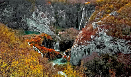 Het National Park Plitvice in Kroatië 