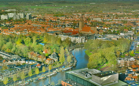 Vanuit de Achmeatoren in Leeuwarden