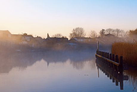 reflectie in de mist