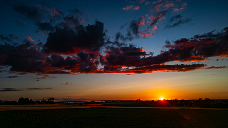 Zonsondergang in Vallåkra - Zweden (DR0798)