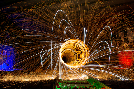 Lightpainting en staalwol