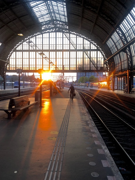 Sunset @ Amsterdam Centraal