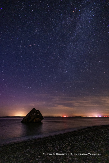 Milky Way and northern lights 