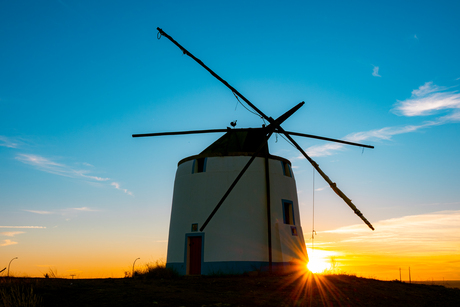 Zonsondergang in Serpa, Portugal