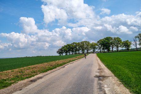 De eenzame fietser