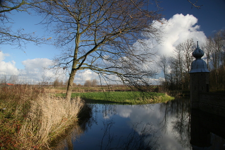 water bij kasteel moermond