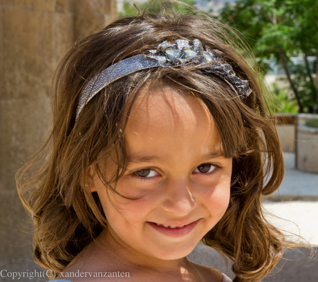 little girl on the street