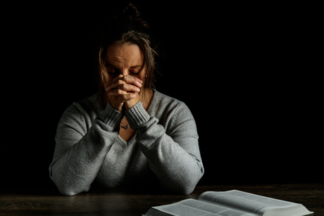 Praying woman
