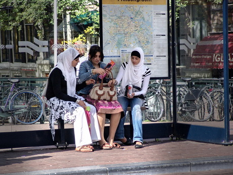 Wachten op de tram