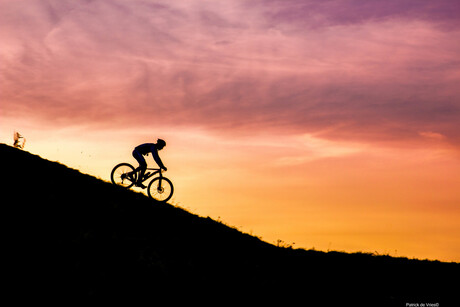 sunset mountainbike