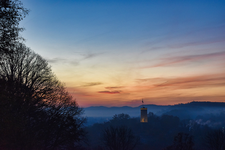 Bielefeld bij zonsopkomst