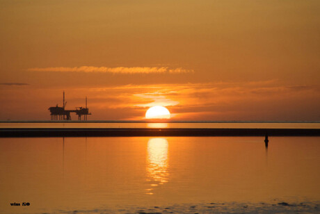 Zonsondergang, Hon-Ameland