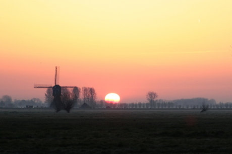 polder sunrise