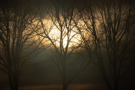 Zonsondergang in Blesdijke