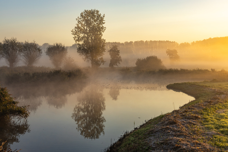 Mist boven het vennetje