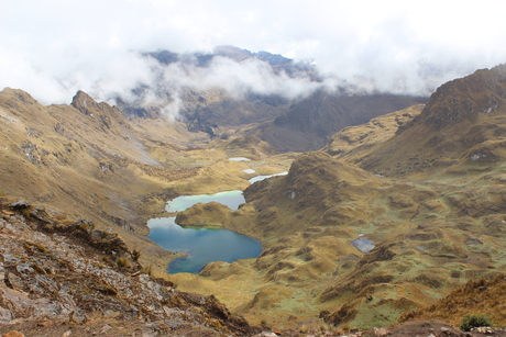 Wandeling in de Andes in Peru