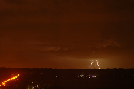 Onweer boven de Grebbeberg