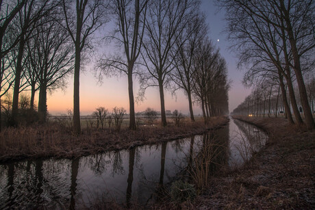 winter sunrise chasing the blue hour in Damme-5608
