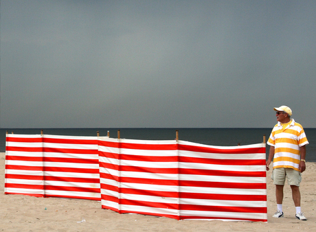 Strepen op het strand