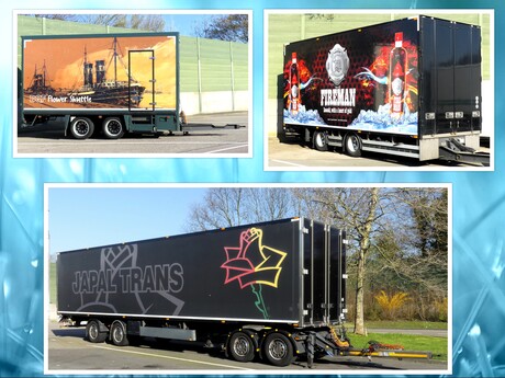 Collage  TRUCK TIME  Flora Holland  Div  aanhangers  voor LZV  en met Motorwagen combi 19 mrt 2026 