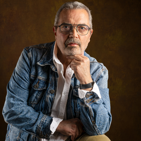 Selfie om flitsopstelling te testen