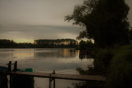 Saône at sunset