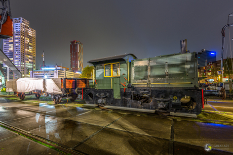 Train at the Harbor Rotterdam