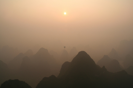 Ballonvlucht zonsopkomst Yangshuo