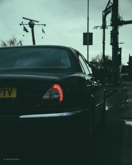 Just the jag, in the harbour