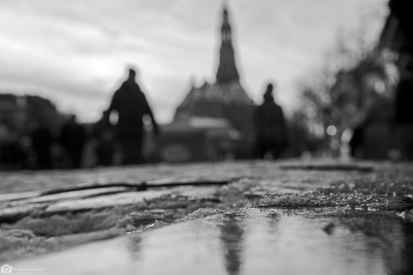 Sneeuw op de Vismarkt