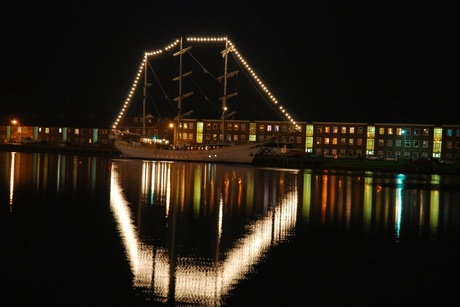 Sail de Ruyter by night