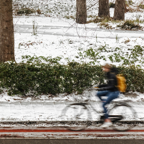 Doorfietsen, het is koud