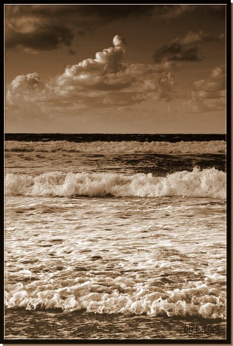 Black and white......