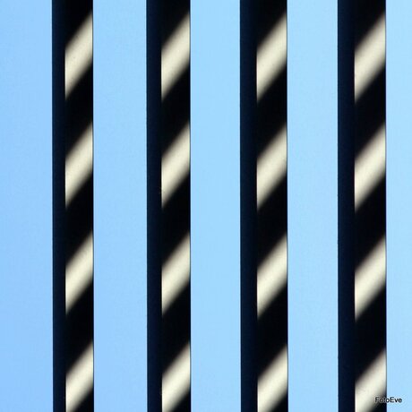 Behind stripes
