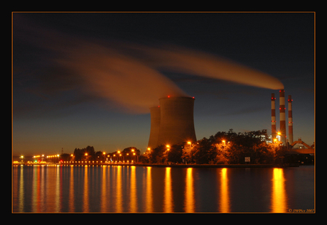 Industrielandschap by night