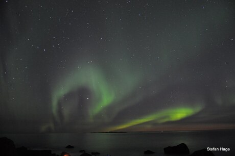 Noorderlicht boven de Lofoten, Noorwegen