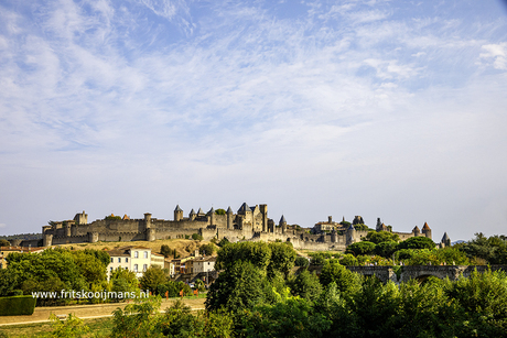 Citadel van Carcassonne in de omgeving