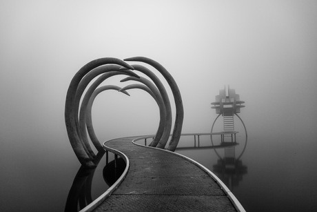 Black & white foggy Timeline