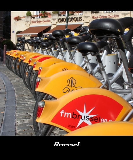 Brussel - Yellow bikes