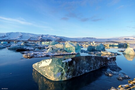 Gletsjer meer IJsland