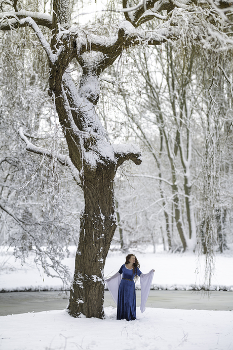 Selfie in de sneeuw