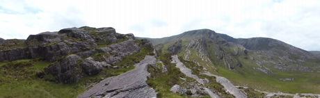 Uitzicht over Gleninchiquin (Ierland)