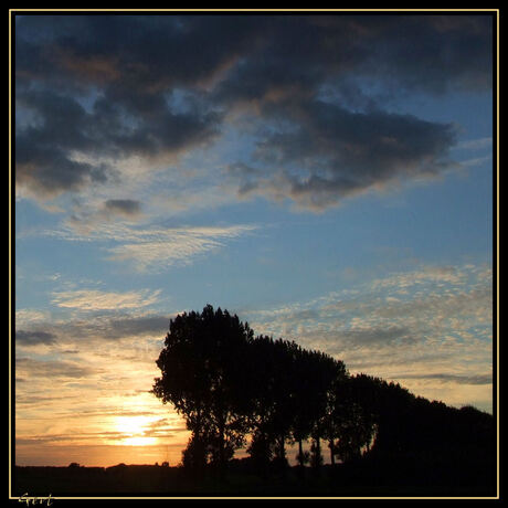 Sunset in Gorredijk