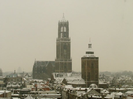 Utrecht in de sneeuw