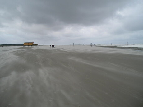 Storm en strand