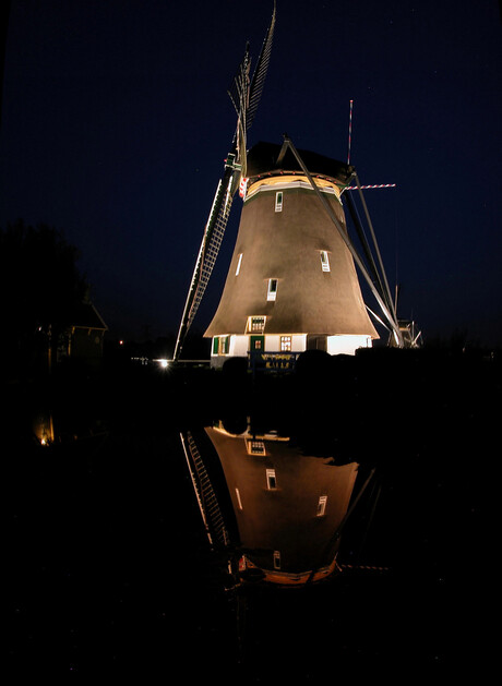 Windmill by night