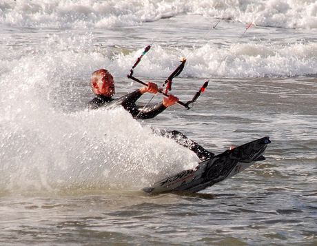 Kitesurfer te Egmond aan Zee