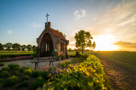 Chapel at sunset